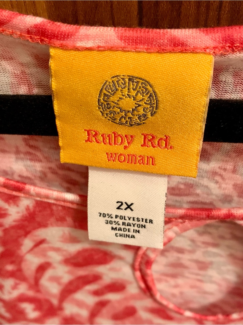 Ruby Rd. women's plus-size 2X pullover blouse - Picture 4 of 4